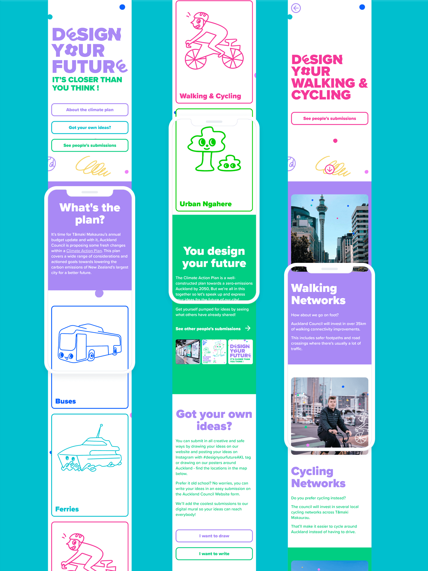 Mobile Design Your Future website