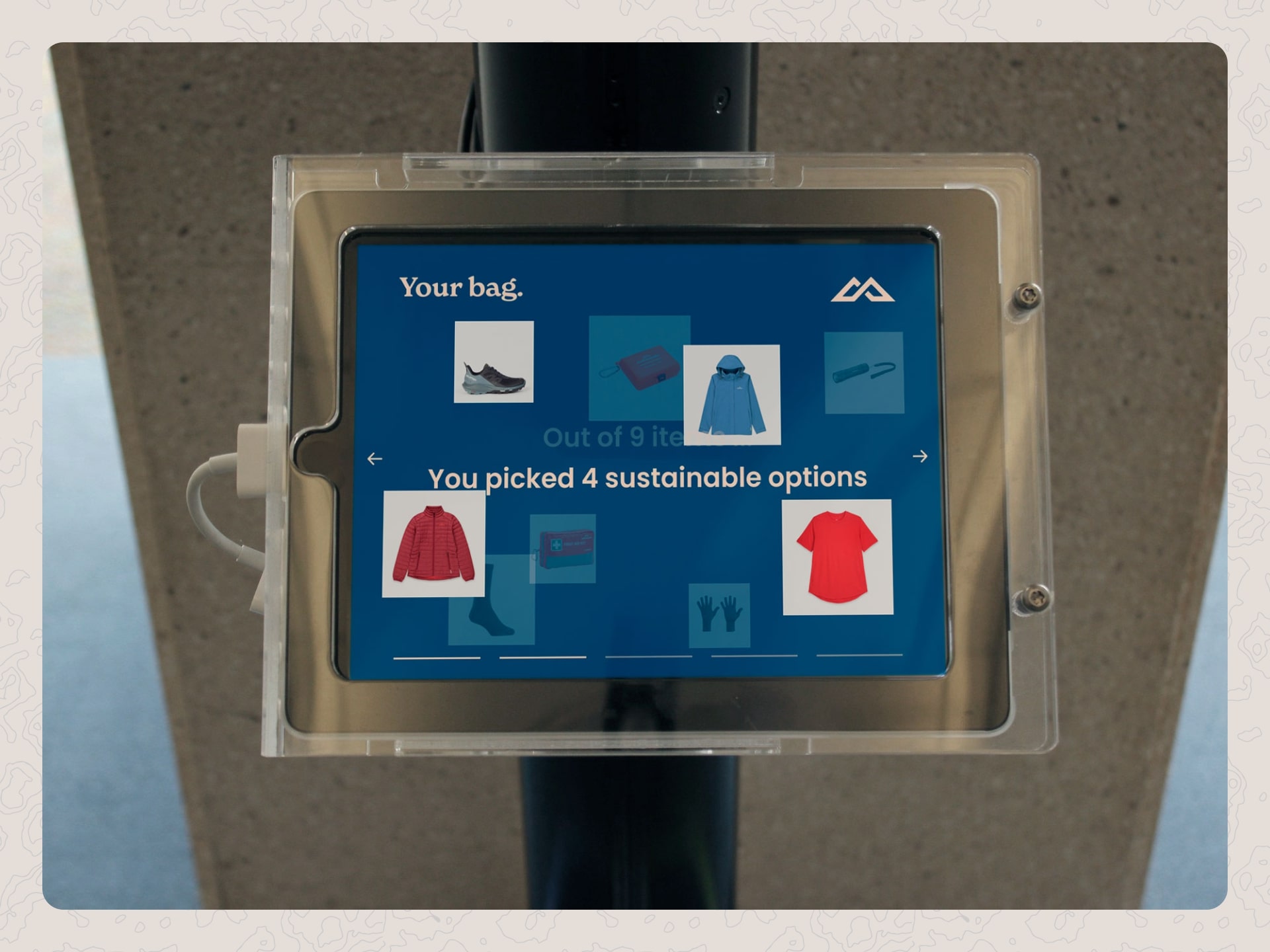 Concept of the final evaluation on a tablet