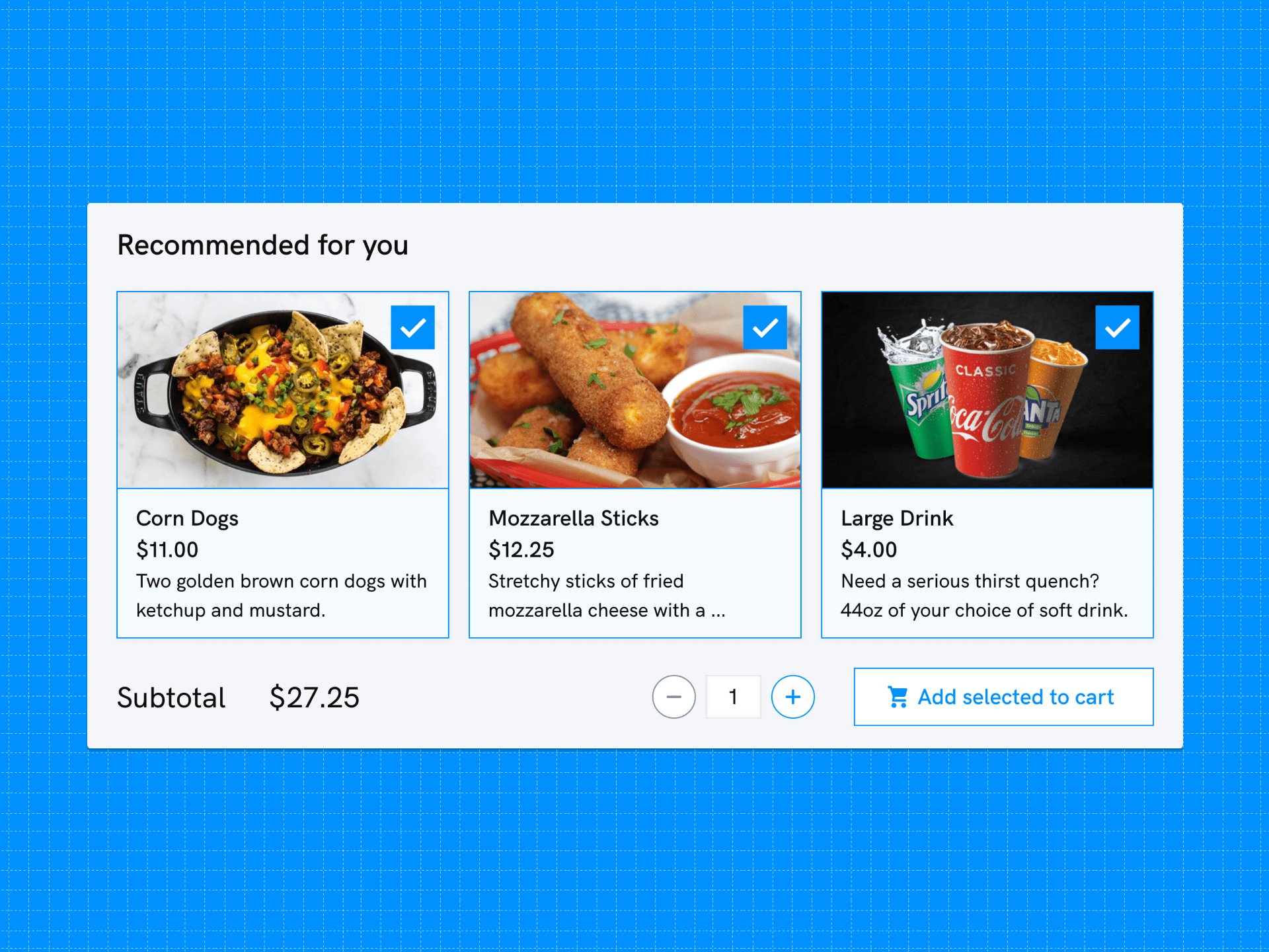 Prototype of single-view page concept